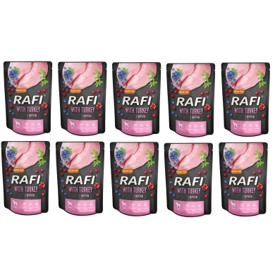 Rafi 10 x saszetka 300g indyk